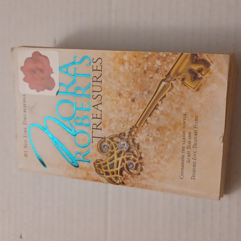 $4 Add-on  "Treasures" by Nora Roberts (2 Books In One) - Paperback Book
